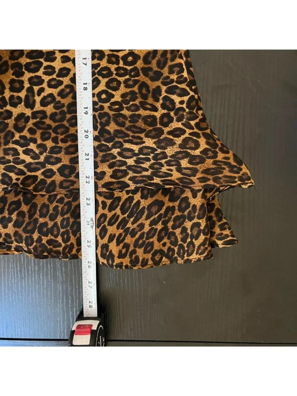leopard animal print mcbling mob wife midi skirt